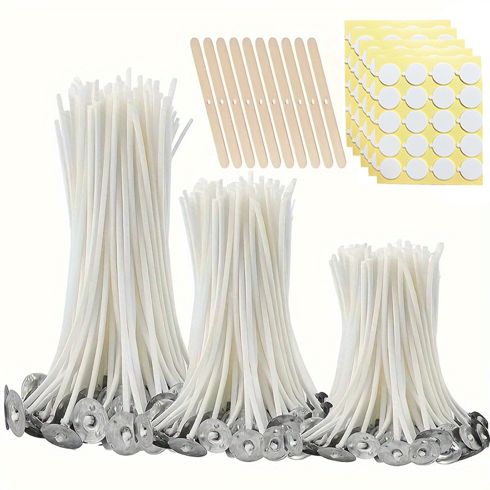 Adhesive Dot Wick - 610pcs/set 300pcs Candle Wick Wax Coated