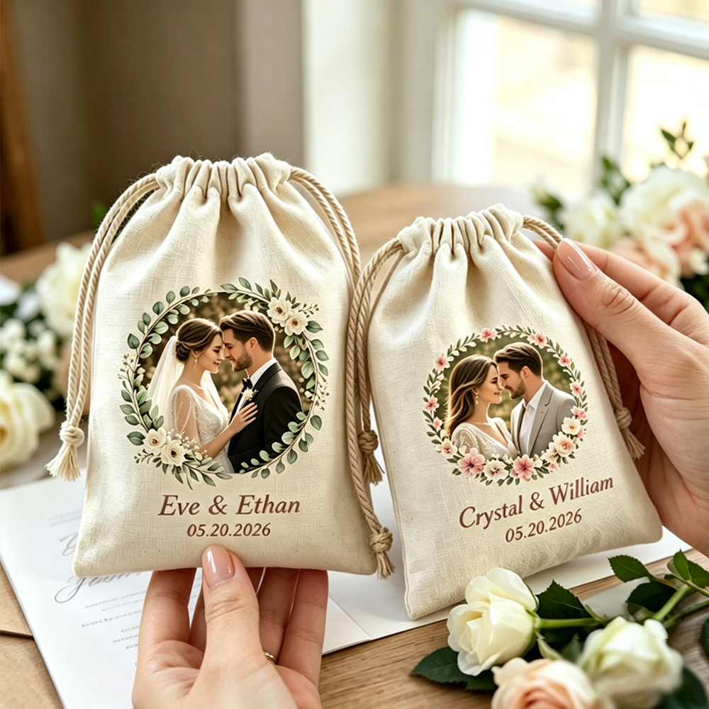 50pcs Custom Logo Wedding Gift - Jute Bag Packaging 评论和价格