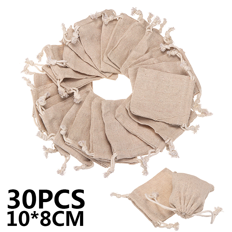 30Pcs Small Linen Bags Pouch J - Jute Bag Packaging 评论和价格