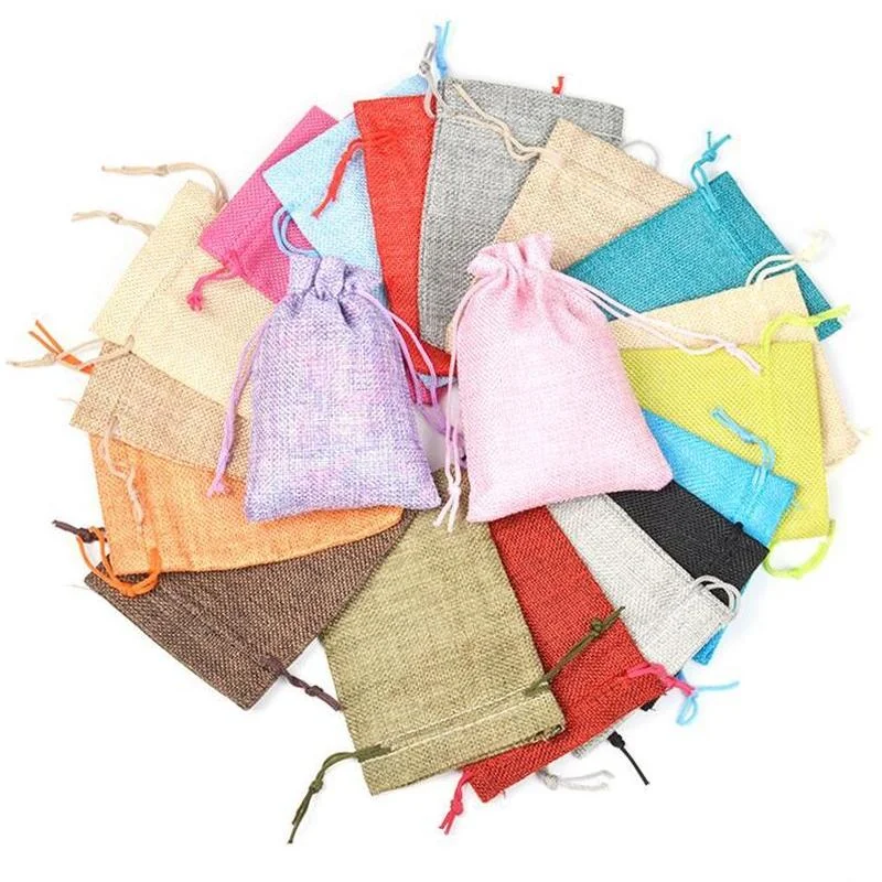 50pc/lot 7x9 9x12 10x14 13x18  - Jute Bag Packaging 评论和价格