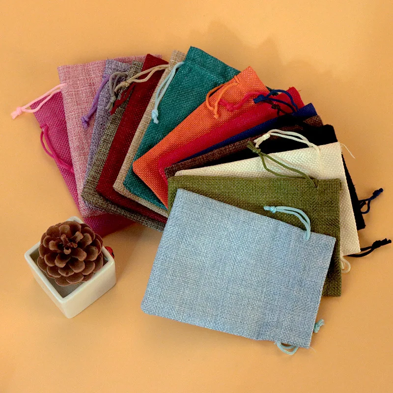 50pc/lot 7x9 9x12 10x14 13x18  - Jute Bag Packaging 评论和价格