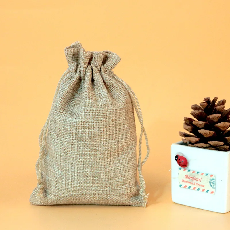 50pc/lot 7x9 9x12 10x14 13x18  - Jute Bag Packaging 评论和价格
