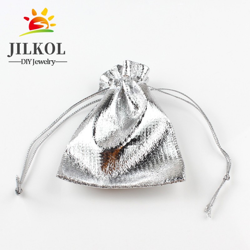 50Pcs/lot 7x9cm 9x12cm Gold Co - Jute Bag Packaging 评论和价格
