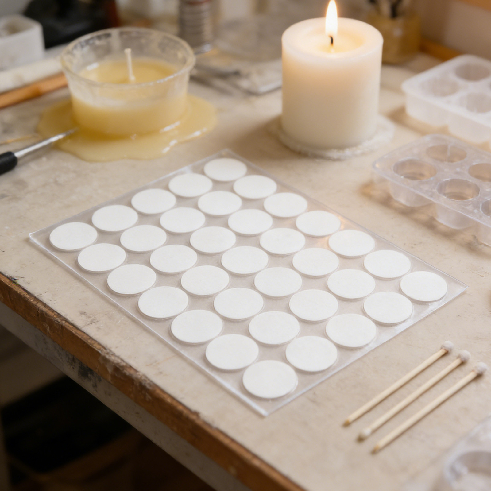 800Pcs Wick Stickers Double-Si - Adhesive Dot Wick 评论和价格