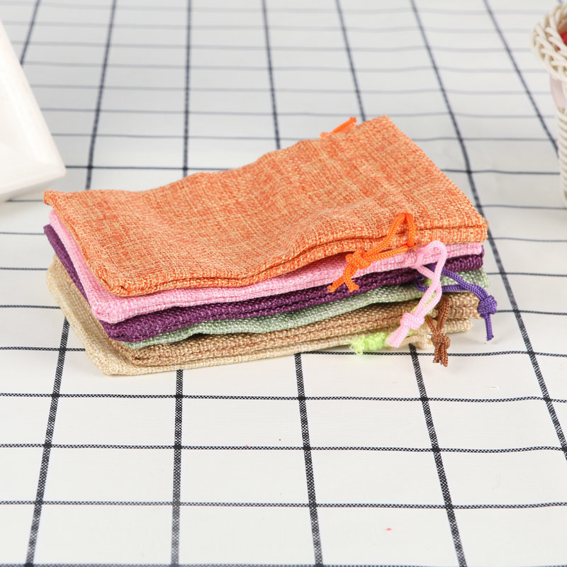 100pcs Drawstring Linen Bags J - Jute Bag Packaging 评论和价格