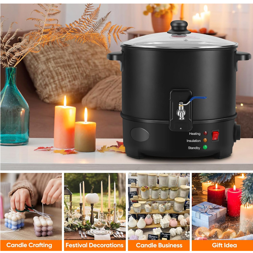 6L Small  Wax Melter Paraffin  - Candle Making Machine 评论和价格