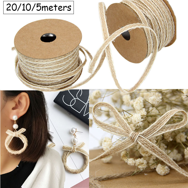 20/10/5M Natural Jute Rope Cor - Jute Bag Packaging 评论和价格