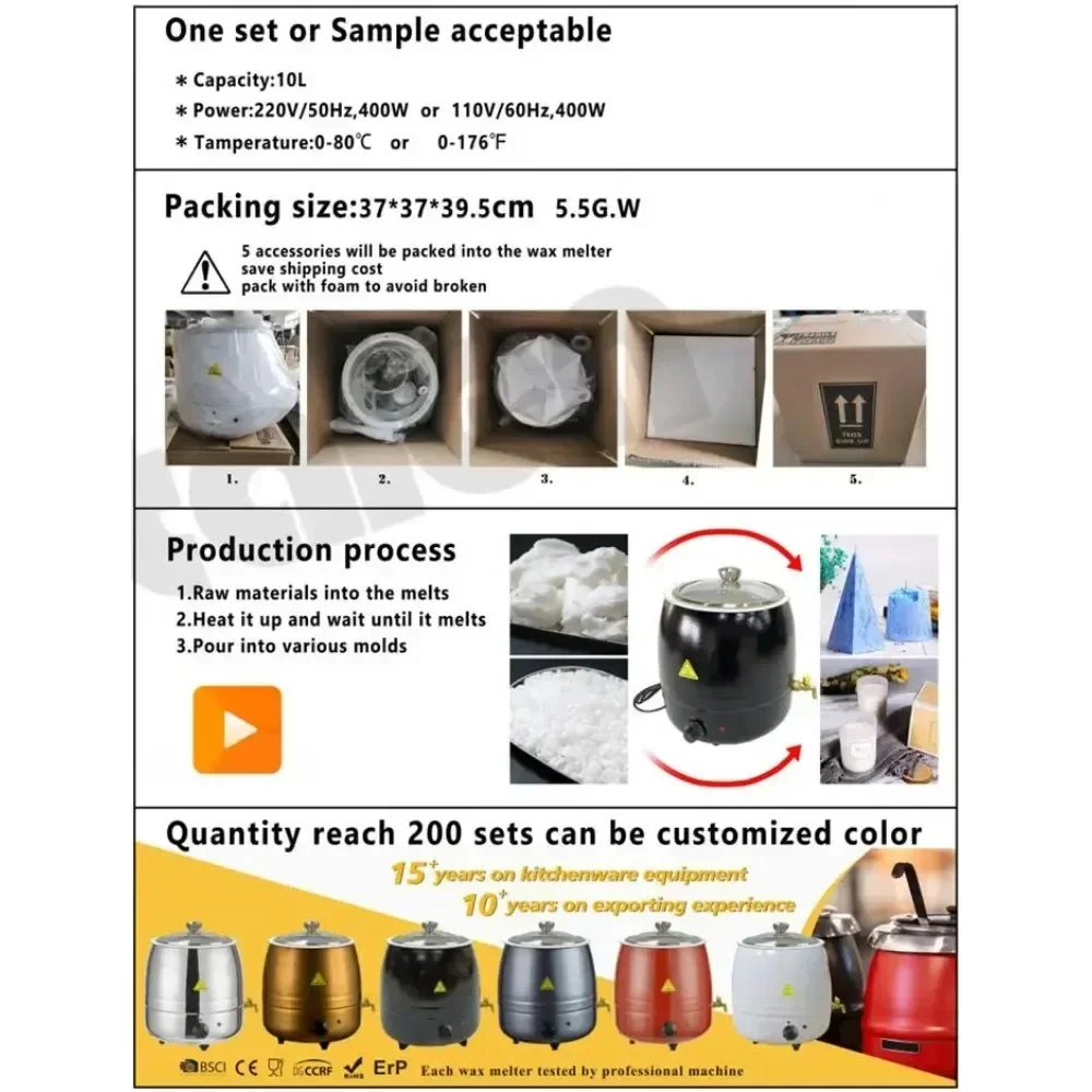 Electric Melting Candle Wax Me - Candle Making Machine 评论和价格